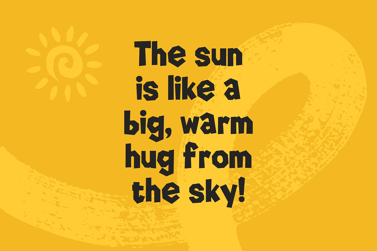 Solnechka – A Playful & Quirky Font, a Sans Serif Font by HipFonts (Photo 3 of 6)