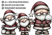Retro Santa Clipart, an Illustration by Pixels.Craft (Thumbnail 4 of 6)