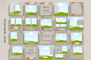 Beige Instagram Templates for Canva, a Social Media Template by Innova Studio (Thumbnail 2 of 9)