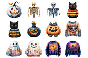 Funny Halloween Sweater, an Illustration by Design Market (Thumbnail 3 of 4)