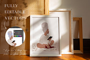 WORK FROM HOME aesthetics, an Illustration by EkaterinaKiriy (Thumbnail 7 of 9)