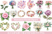 Romance Floral Clipart, an Illustration by cherrydesign (Thumbnail 2 of 4)