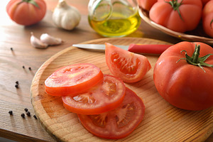 Fresh Tomatoes on Kitchen Cutting Board, a Food & Drink Photo by Davizro's Market