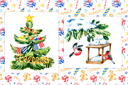 Watercolor Winter Big Set, a Decorative Illustration by Vikeriya (Thumbnail 4 of 6)
