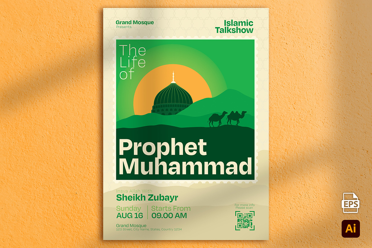 Islamic Talkshow Flyer, a Flyer Template by Aarley Kaiven (Photo 1 of 2)