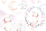 Spring Easter Bunnies Watercolor, an Animal Illustration by Catherine Wheel (Thumbnail 10 of 12)