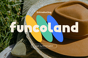 Funcoland - Playful Display Font, a Sans Serif Font by Studio Moara (Thumbnail 1 of 8)