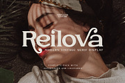 Reilova Modern Vintage Serif Display, a Serif Font by Koplexs Studio (Thumbnail 1 of 11)
