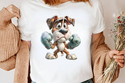 Christmas Dogs Clipart Bundle, an Illustration by Canvas Craft (Thumbnail 7 of 7)