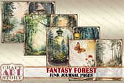 Fantasy Forest Junk Journal Pages, an Object Illustration by CraftArtStory (Thumbnail 3 of 5)