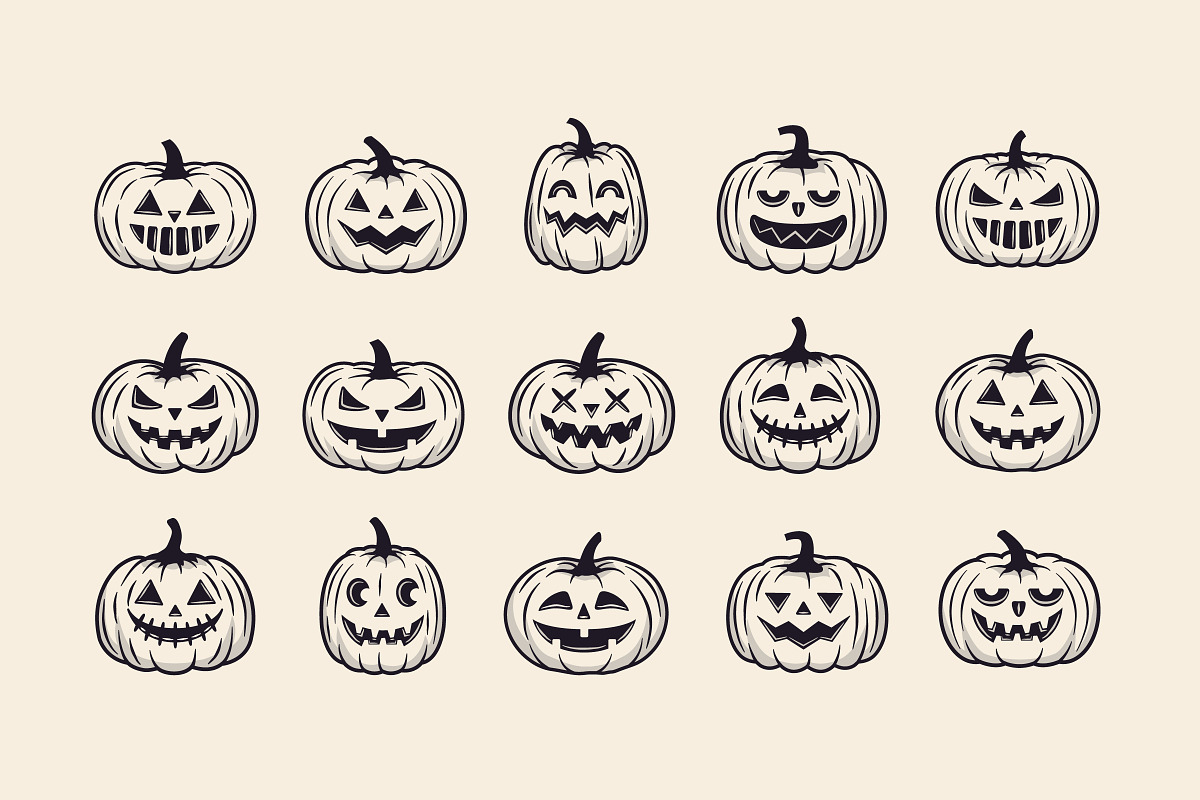 Halloween Pumpkins clipart, an Object Graphic by DenysHolovatiuk (Photo 4 of 8)