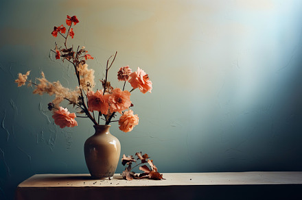 Floral Vase Still Life, a Nature Photo by k.tay