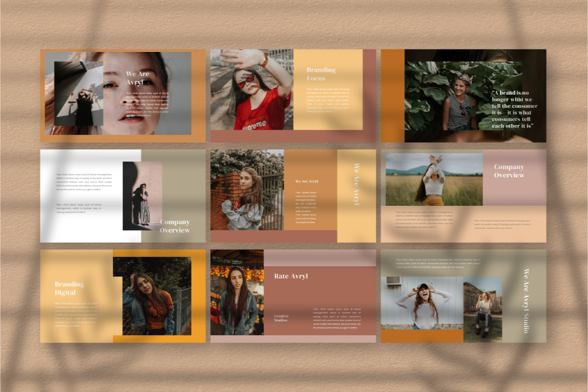 Avryl Google Slide Template, a Presentation Template by Inkofert (Photo 7 of 11)