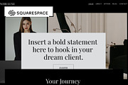 Squarespace - Noir Luxe, a Websites & App Template by Freedom Business Shop (Thumbnail 1 of 10)