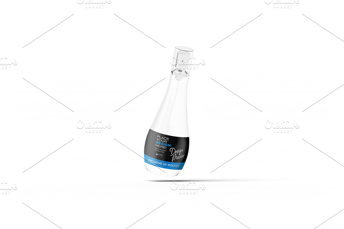 Glass Spray Bottle Perfume Mockup, a Packaging Mockup by artBit Design Studio (Photo 4 of 6)