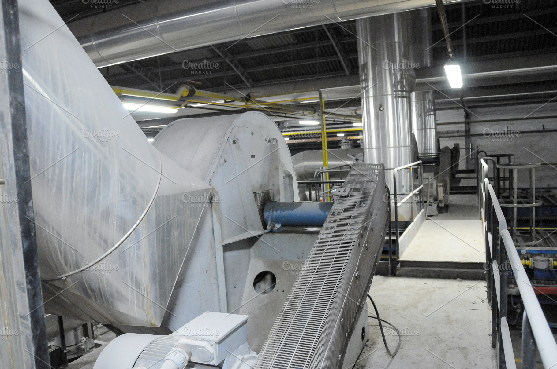 Industrial Kiln and Ventilation System in Tile Factory, an Industrial Photo by Davizro's Market
