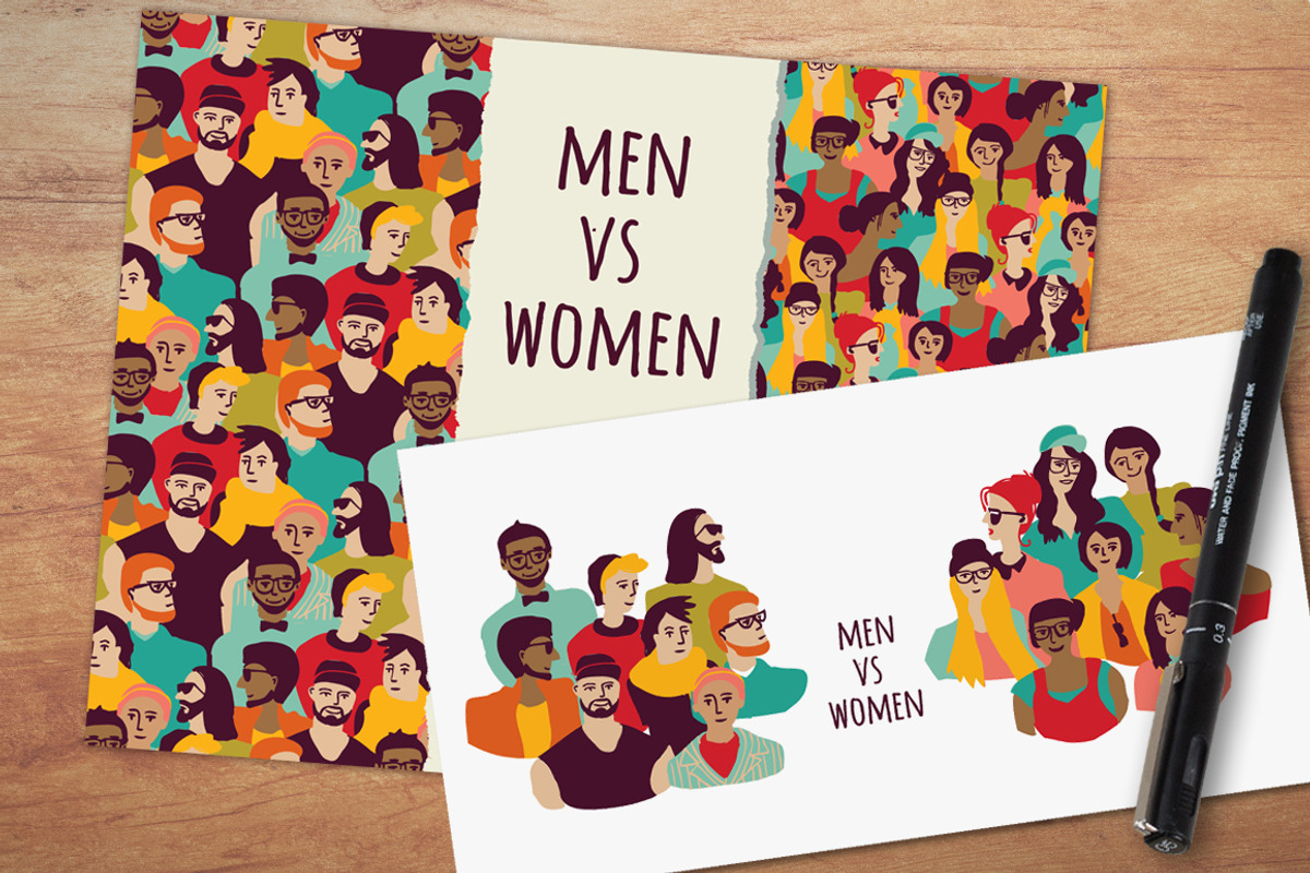Group of happy people vector set, a Person Illustration by Crowhouse (Photo 4 of 4)