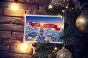 Festive Christmas landscape, a Decorative Illustration by Countryside life (Thumbnail 10 of 10)