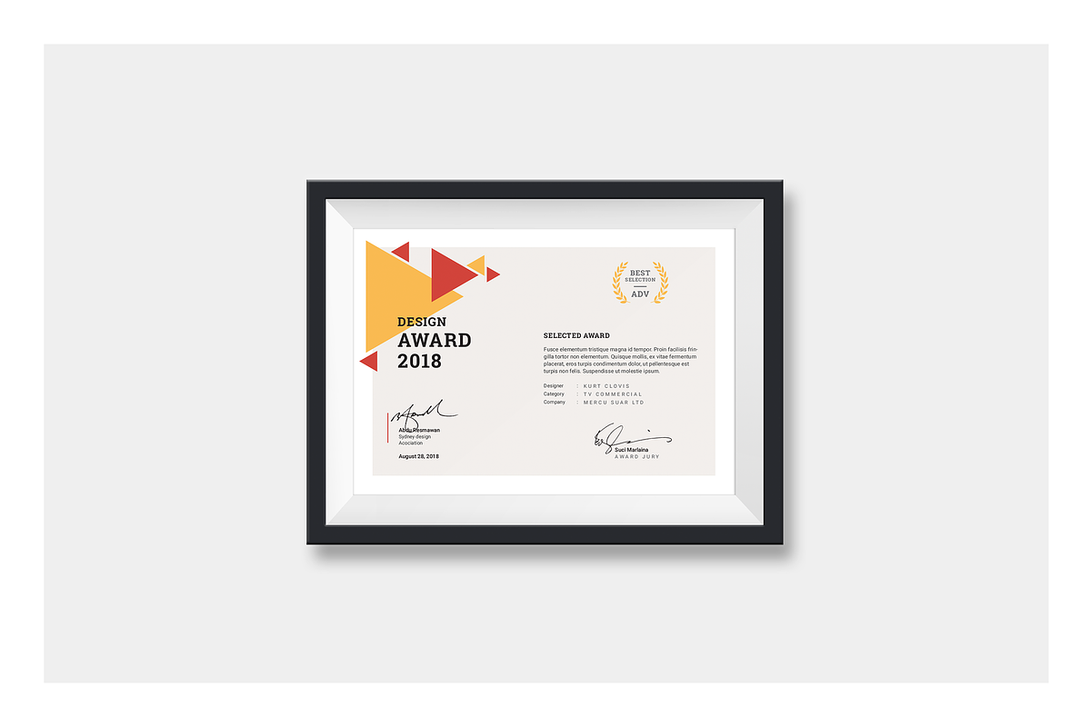 Certificate, a Stationery Template by silukEight (Photo 4 of 6)