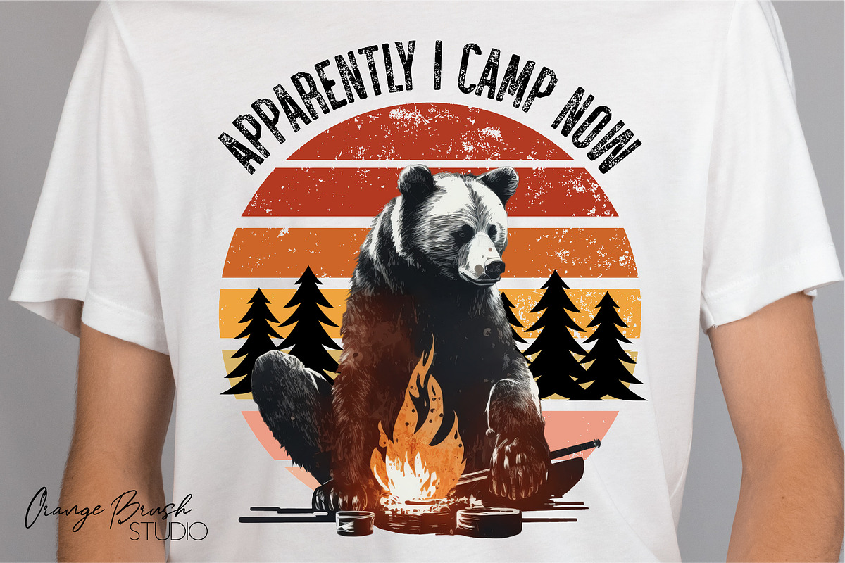 Camping Sublimation Bundle Clip art, a Seasonal Illustration by Orange Brush Studio (Photo 2 of 3)