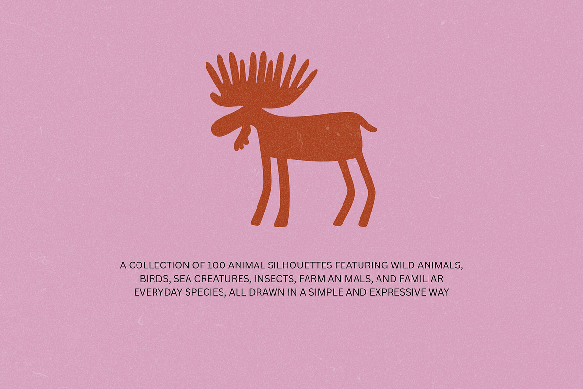 100 Naive Animal Silhouettes, an Animal Illustration by Veyla (Photo 2 of 11)