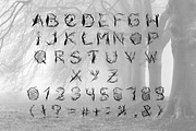 Halloween woody alphabet, a Script Font by AnastasiyaOleynik (Thumbnail 4 of 5)