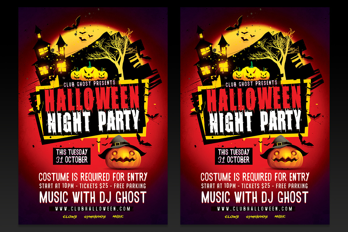 Halloween Night Flyer - Template PSD, a Flyer Template by designblends@gmail.com (Photo 1 of 3)
