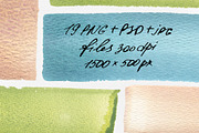 Granulated Watercolor Wash Strips, a Background Graphic by NATASHA CHU (Thumbnail 9 of 11)