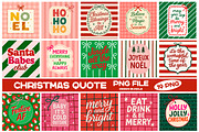 Christmas Quote PNG Bundle, an Illustration by CreationArt (Thumbnail 1 of 20)