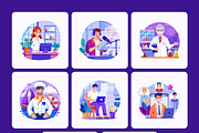 Job Illustrations Art Set, a Work Illustration by Prosymbols (Thumbnail 9 of 9)