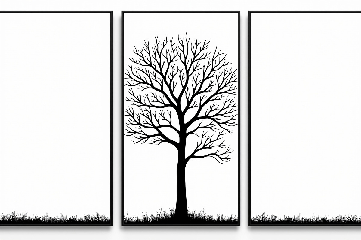 Multi-Panel Tree Silhouette Laser, a Graphic by Creativeshirt (Photo 5 of 9)