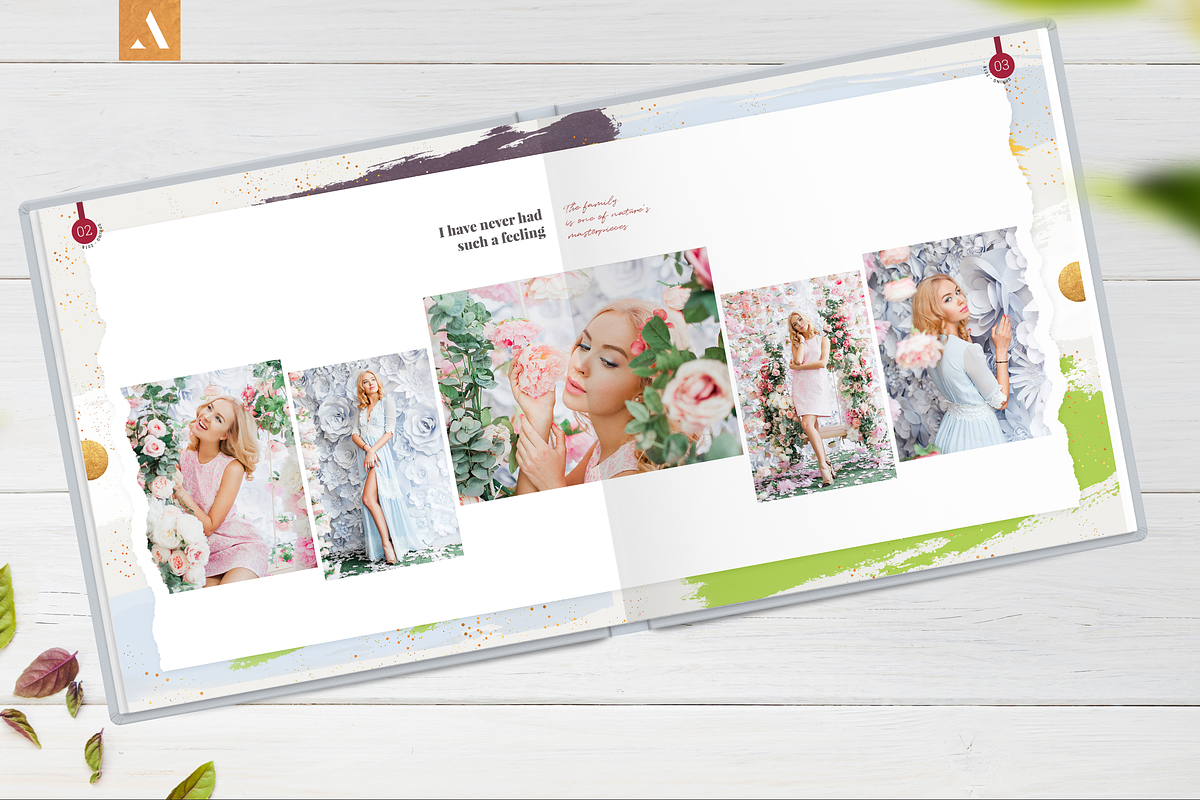 12x12 Photo Album Template / Aurora, a Brochure Template by ArealPro (Photo 14 of 18)