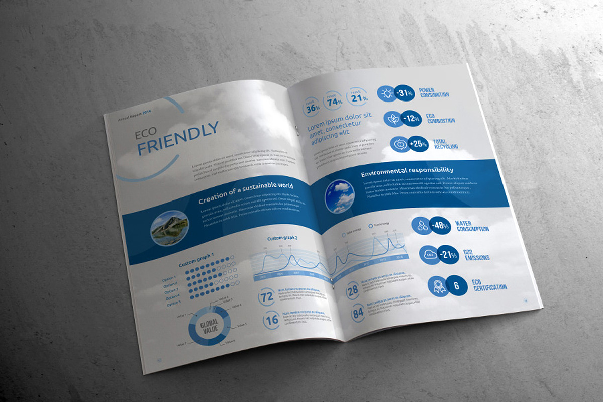 A4 Business Annual Report, a Brochure Template by INTERARTIVITY (Photo 8 of 11)