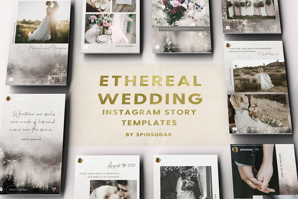 Ethereal Instagram Story Template, a Social Media Template by Spinsugar Graphics (Photo 1 of 7)