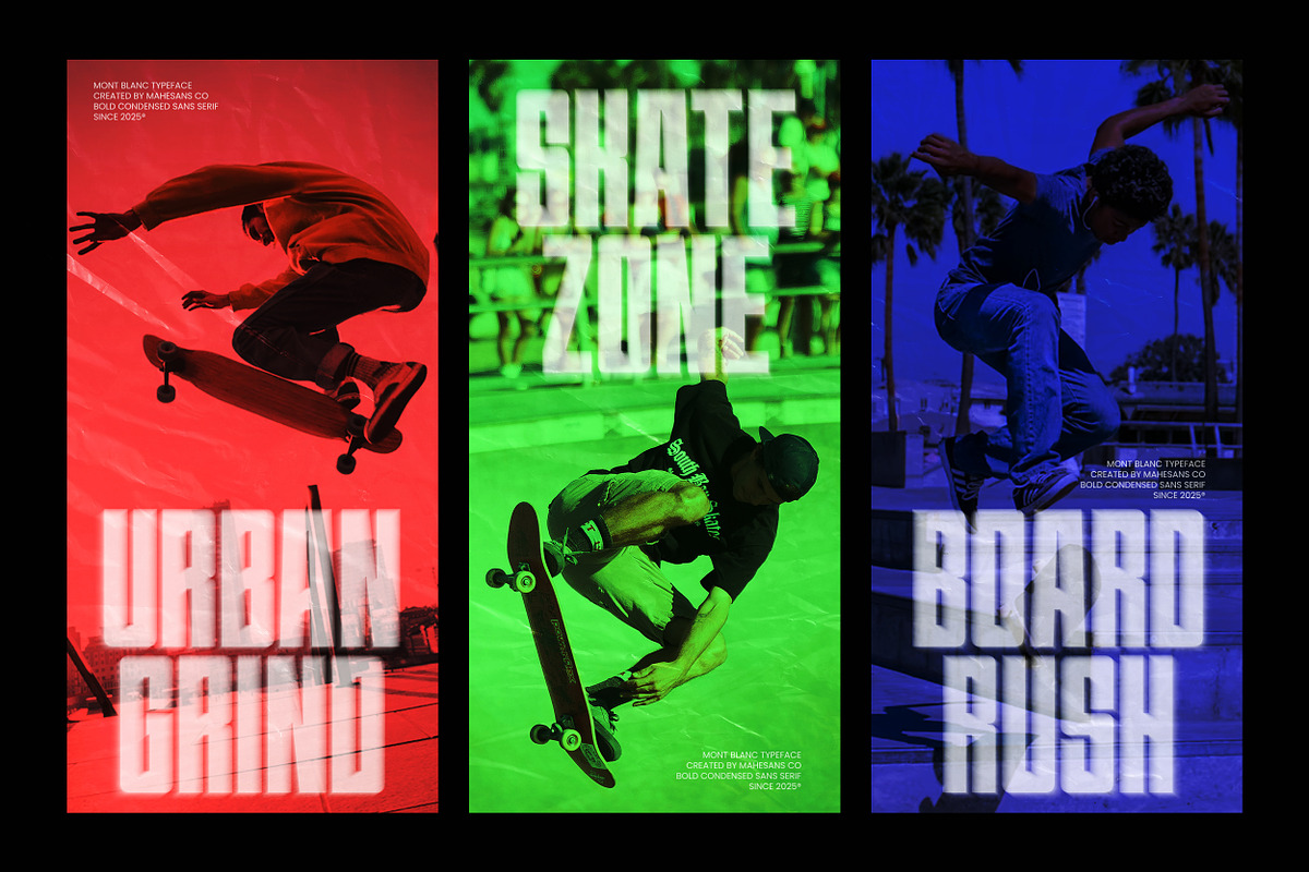 Mont Blanc - Condensed Sans Serif, a Sans Serif Font by Mahesans Co (Photo 2 of 11)