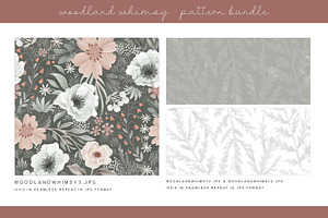 WOODLAND WHIMSY DIGITAL PAPERS DH