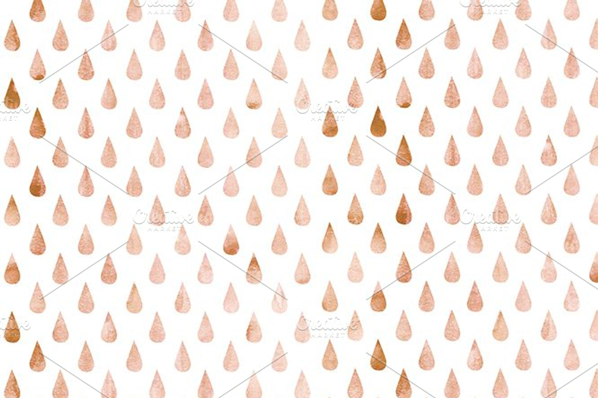 Baby's Breath Rose Gold Patterns, a Pattern Graphic by Blixa 6 Studios (Photo 5 of 6)