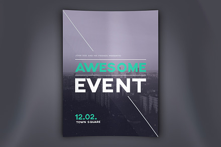 Awesome Event Flyer PSD Template