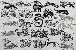 Dragon Procreate Stamp Brushes