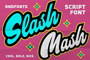 Slash Mash, Script Font, a Script Font by Andfonts (Thumbnail 2 of 7)