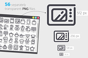 Kitchen Line Icons Set, an Outline Icon by Voysla's Shop (Thumbnail 3 of 4)