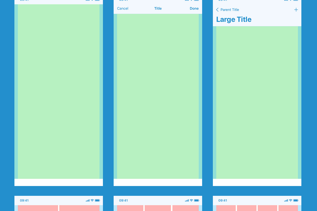 iOS 14 Wireframe Library, a Wireframe Template by UI Design Resource (Photo 7 of 9)