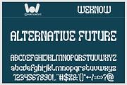 Alternative Future font, a Sans Serif Font by weknow (Thumbnail 1 of 8)