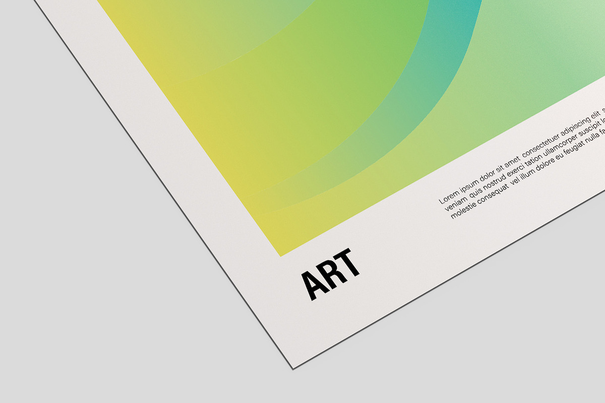 Paper Poster Mockups - 12 views, an Advertising Mockup by Illusiongraphic (Photo 27 of 28)