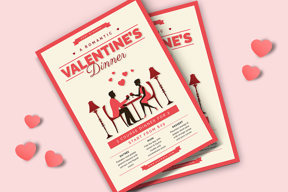 Valentine Dinner Event Flyer, a Flyer Template by Esui Studio (Photo 3 of 3)