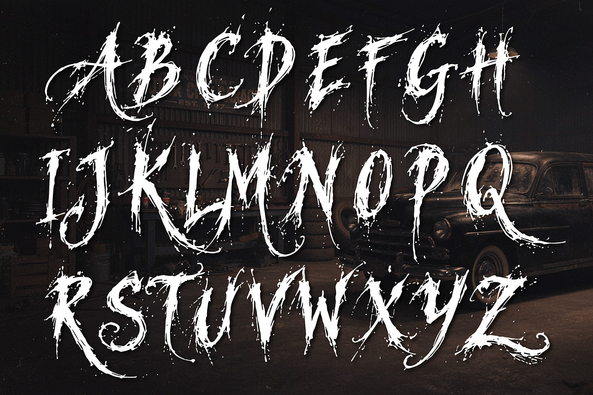 Veirwrath Borngrave - Haunted Beauty, a Handwritten Font by HypeWorksCo (Photo 11 of 12)