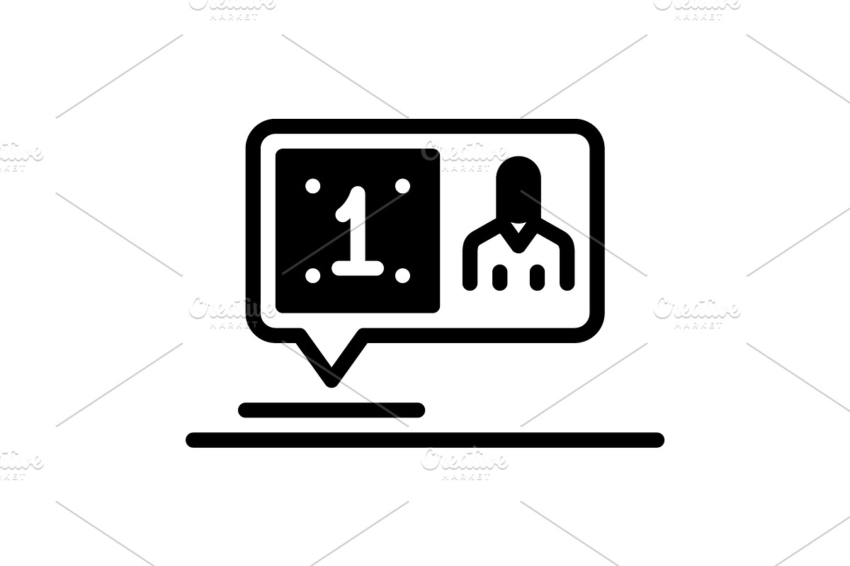 Followed blogger solid icon, a Solid Icon by Creative priyanka
