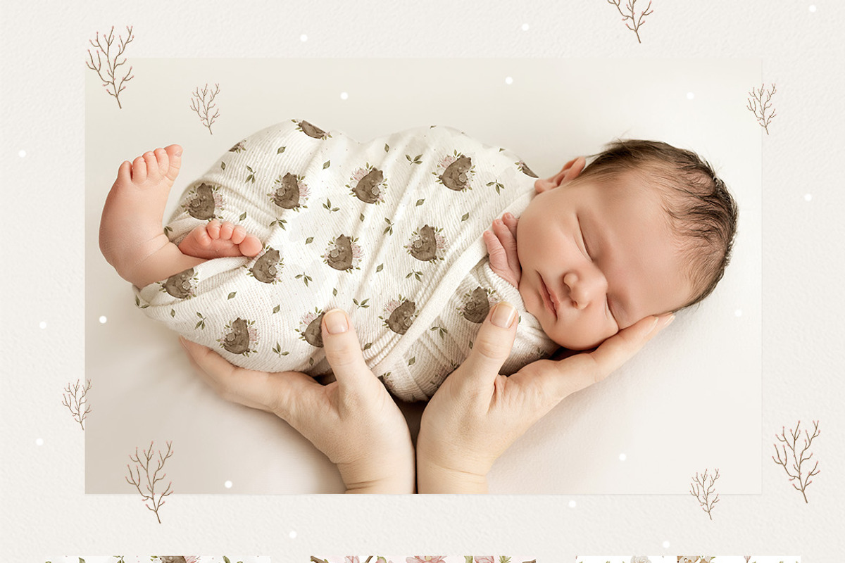 Mom & Baby Animals Floral Collection, an Animal Illustration by polikarpovaart (Photo 8 of 12)