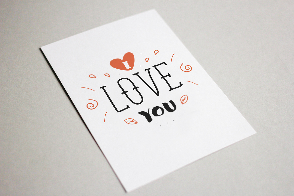 I love you lettering set, a Decorative Illustration by Good Studio (Photo 6 of 6)