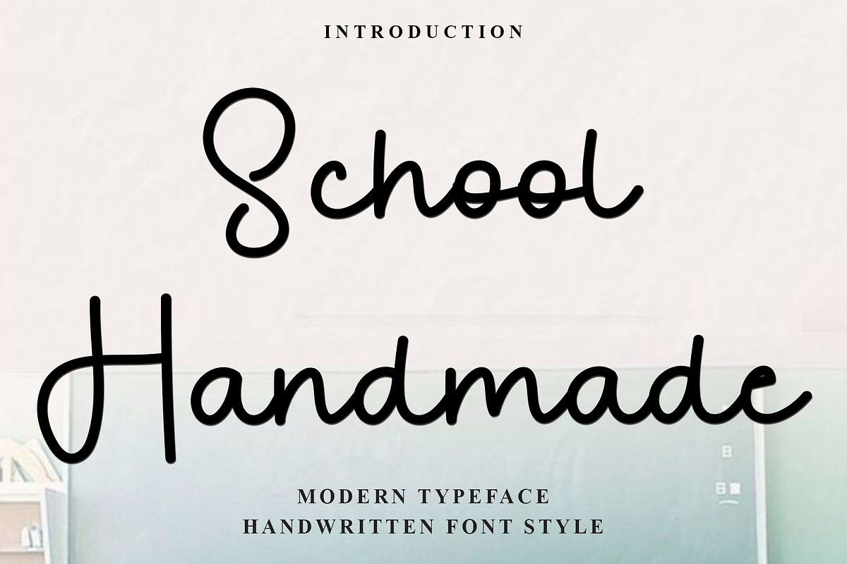 School Handmade, a Handwritten Font by InermediaSTUDIO (Photo 1 of 7)